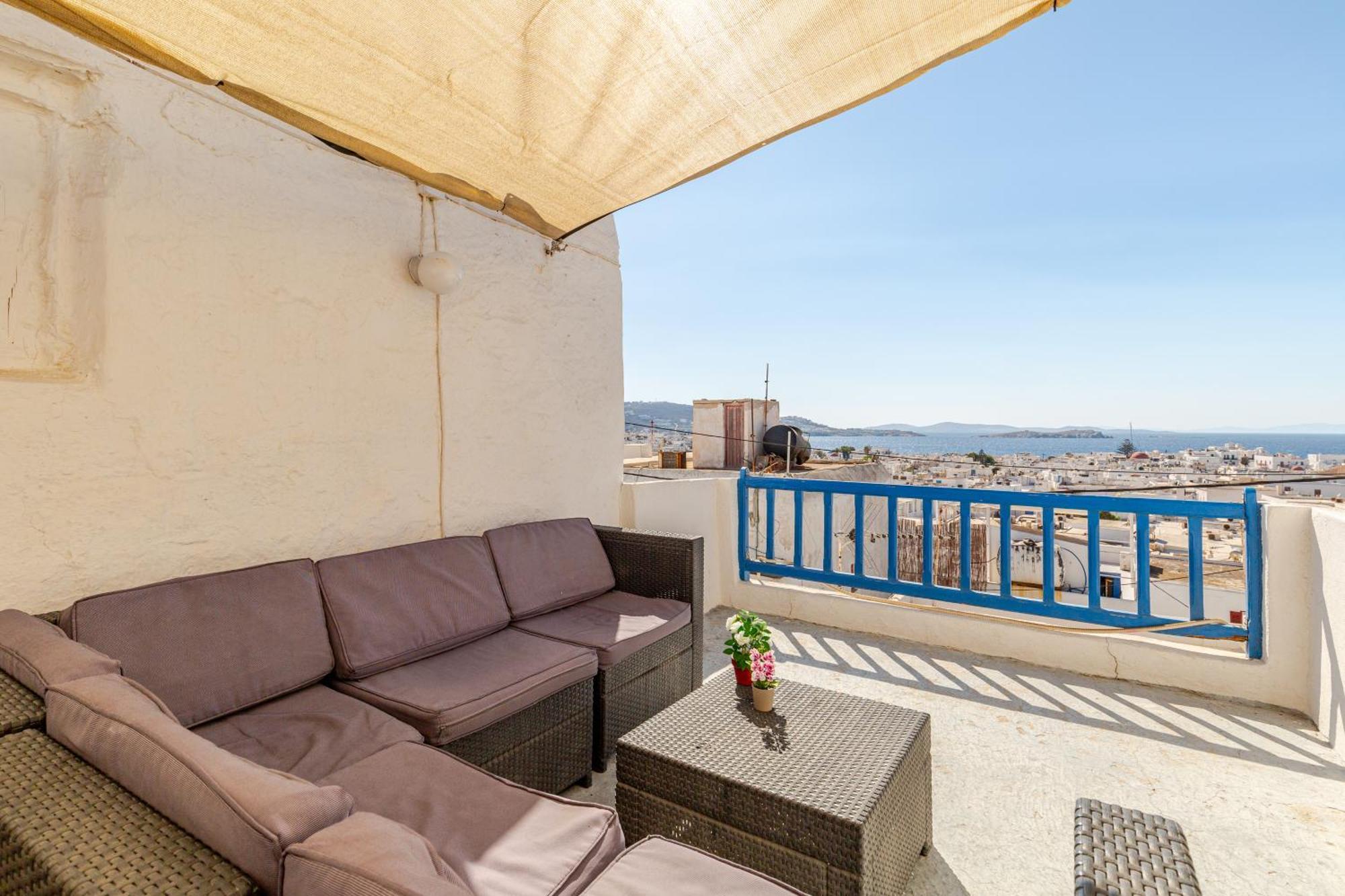 Elenitas Town House With Veranda And Sea View Mykonos Town Екстериор снимка