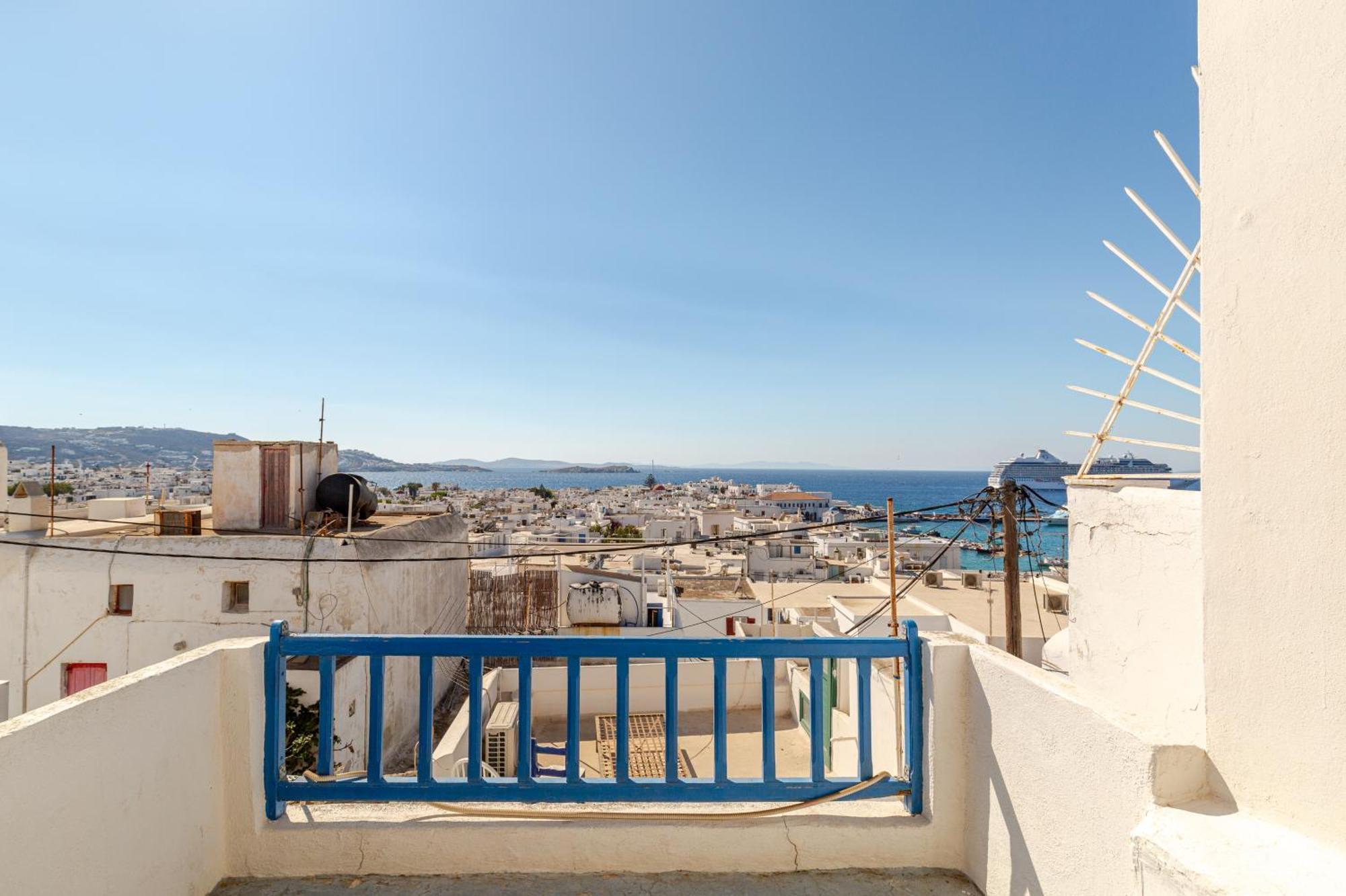 Elenitas Town House With Veranda And Sea View Mykonos Town Екстериор снимка