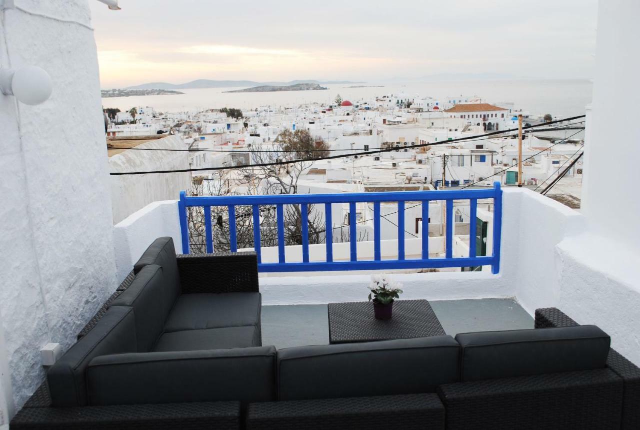 Elenitas Town House With Veranda And Sea View Mykonos Town Екстериор снимка